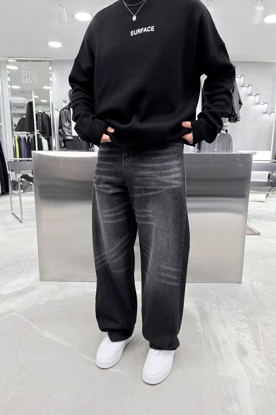 Füme Soft Degrade Premium Süper Baggy Pantolon