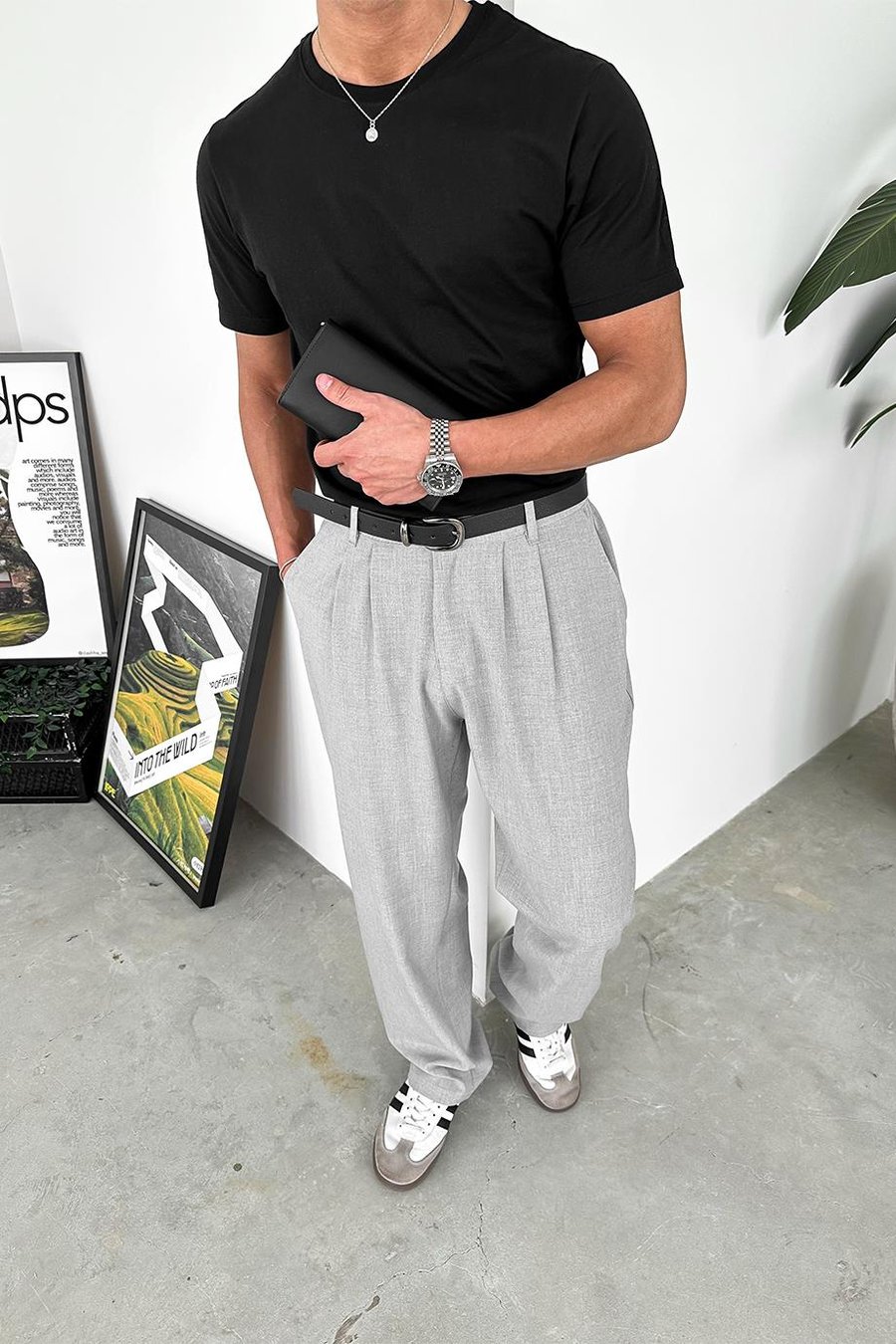 Gri Basic Premium Kumaş Pantolon