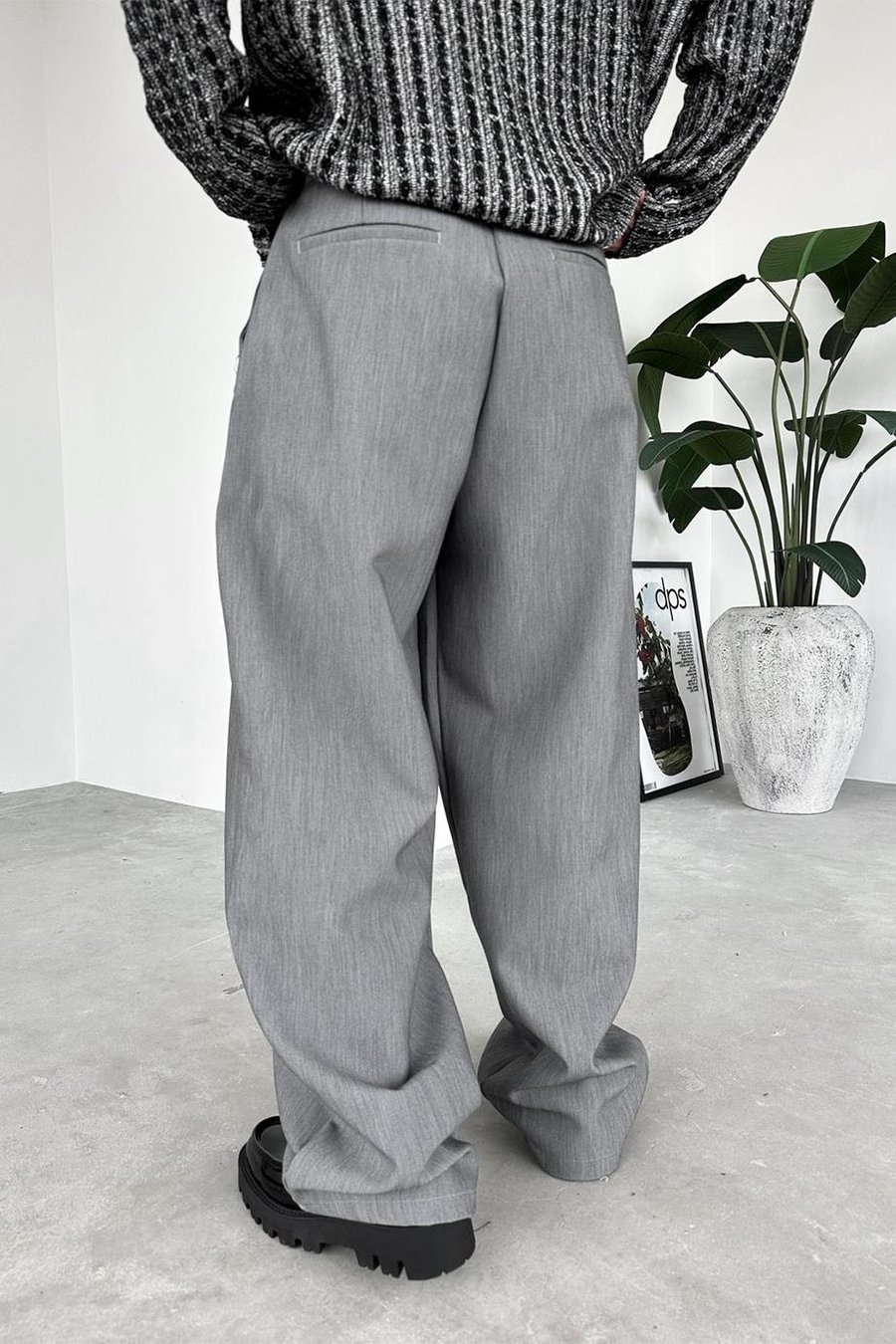 Gri Basic Premium Kumaş Pantolon