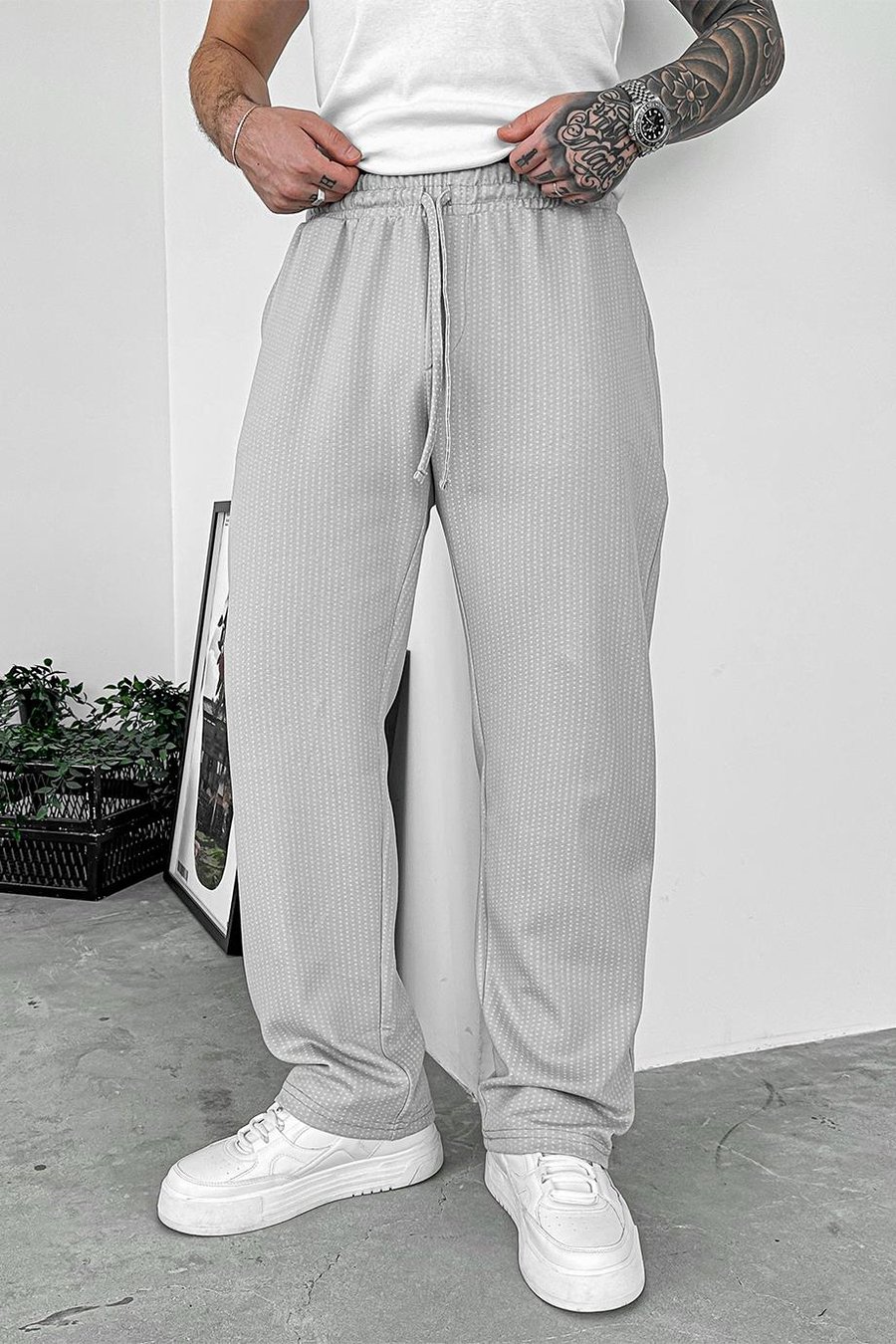 Gri Chill Zone Baggy Pantolon