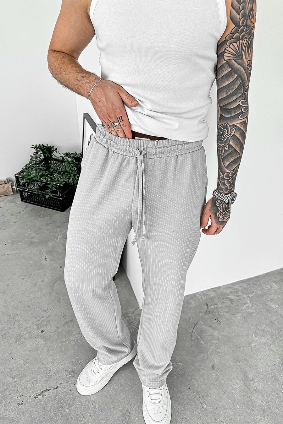 Gri Chill Zone Baggy Pantolon