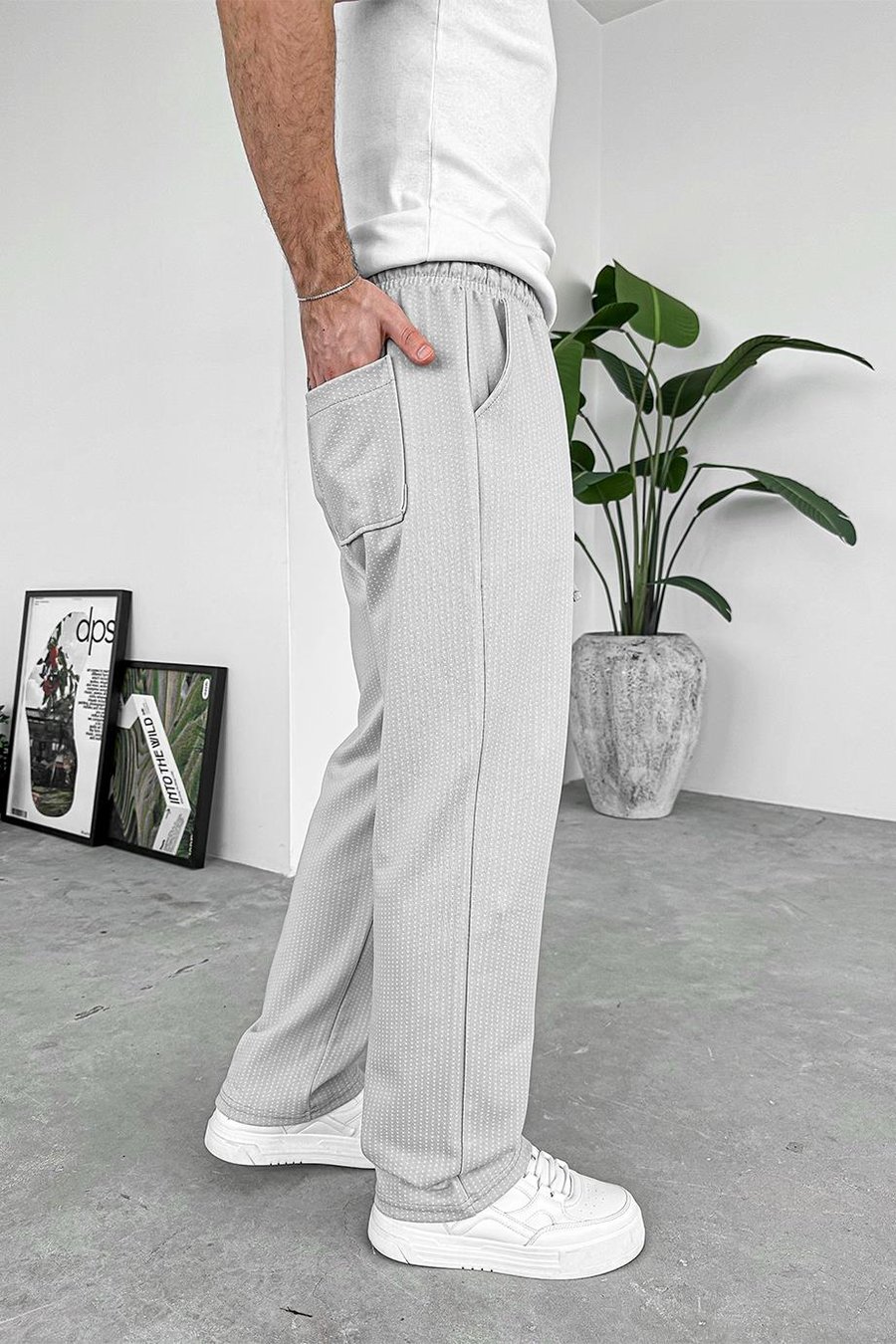 Gri Chill Zone Baggy Pantolon