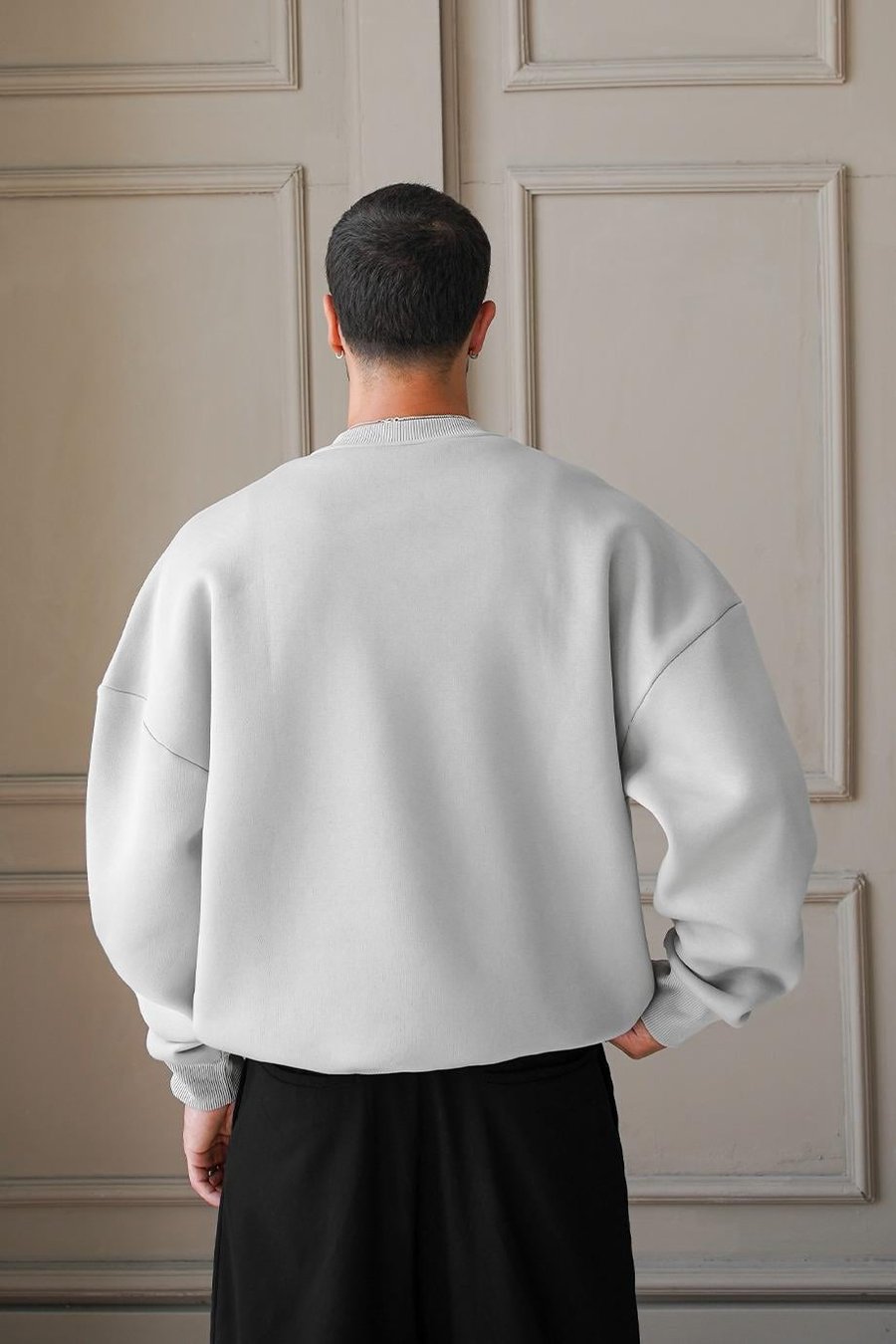 Gri Cozy Basic Oversize Sweat