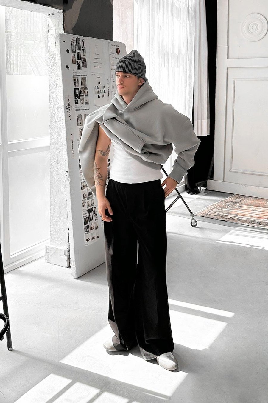 Gri Cozy Basic Oversize Sweatshirt