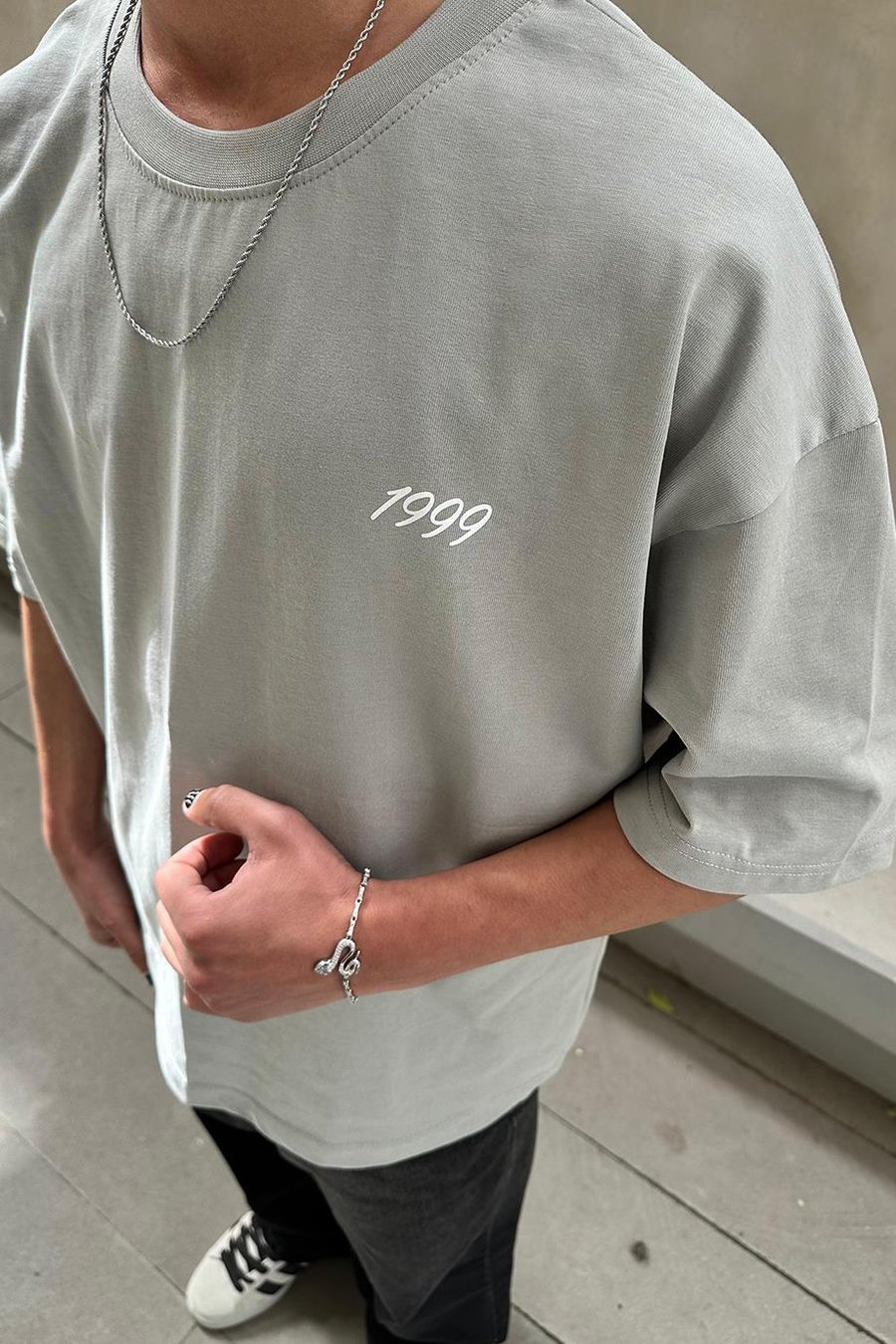 Gri Havemt99 OUTPLENTY PREMİUM Oversize Tişört