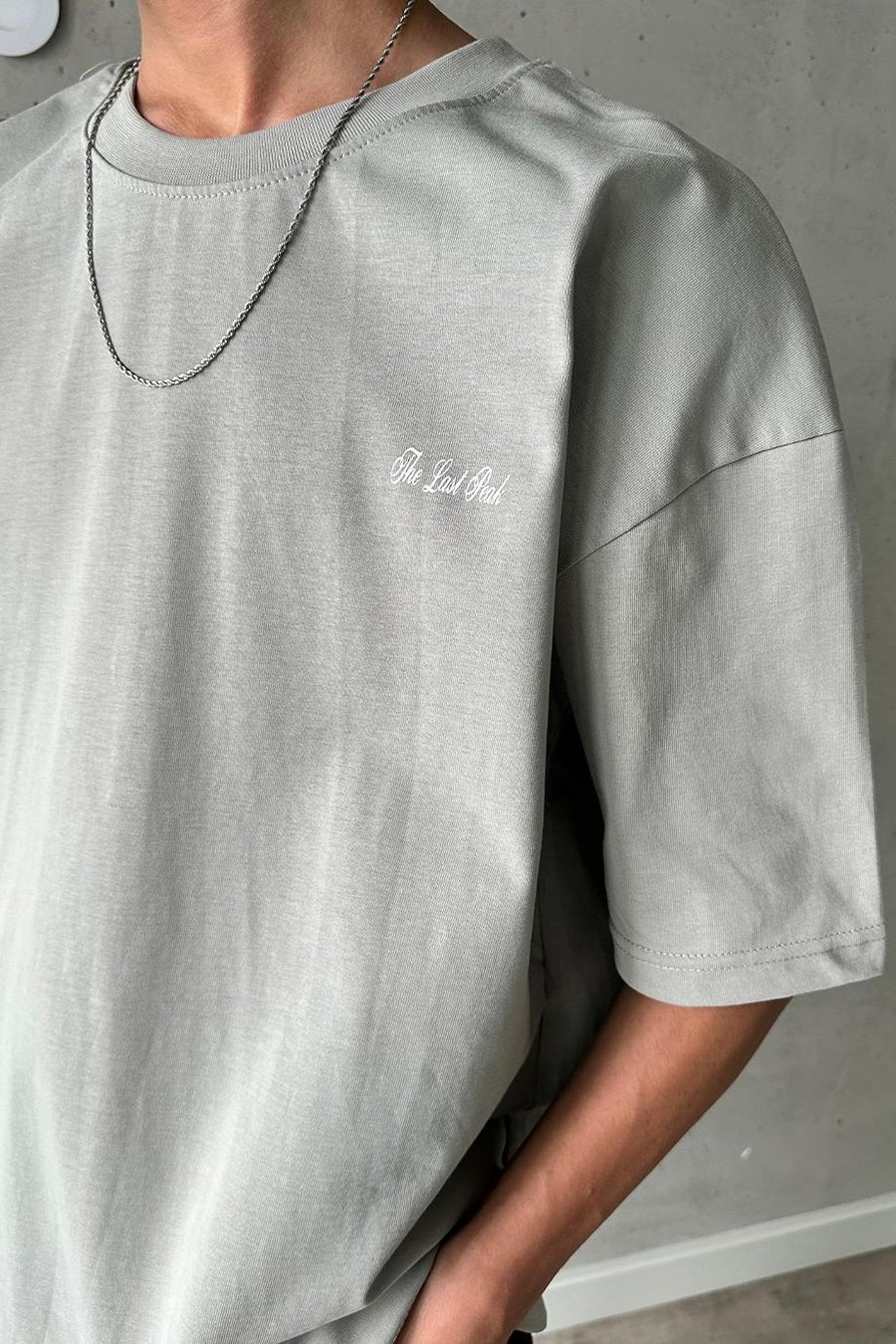 Gri Last Peak OUTPLENTY PREMİUM Oversize Tişört
