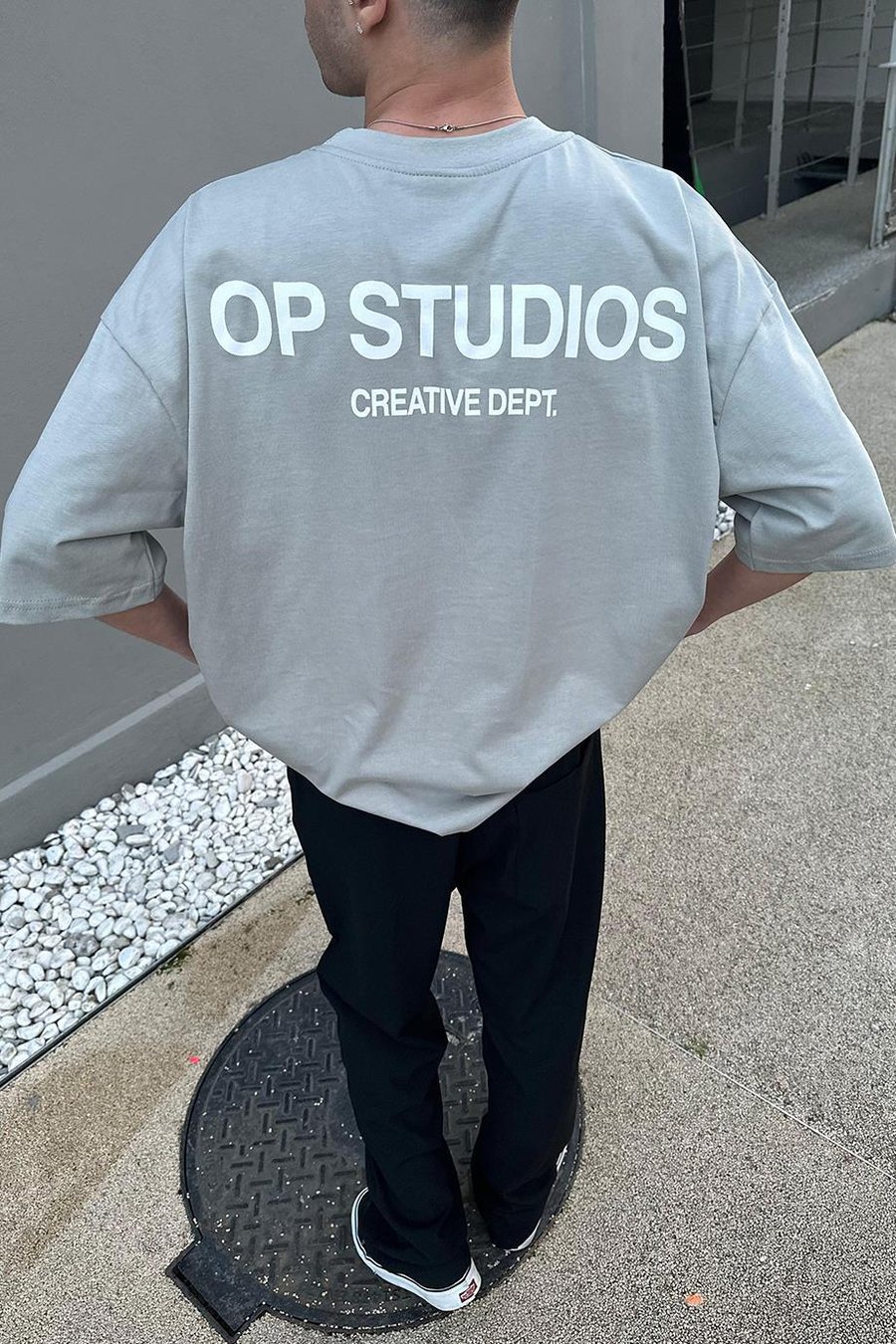 Gri Studios Creative OUTPLENTY PREMİUM Oversize Tişört