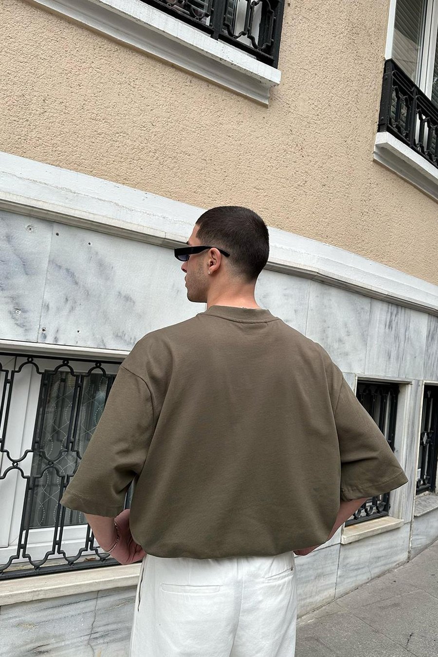 Haki Old Money  Sample Love BS Oversize Tişört