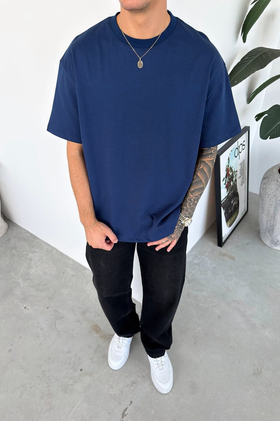 İndigo Basic Premium Oversize Tişört
