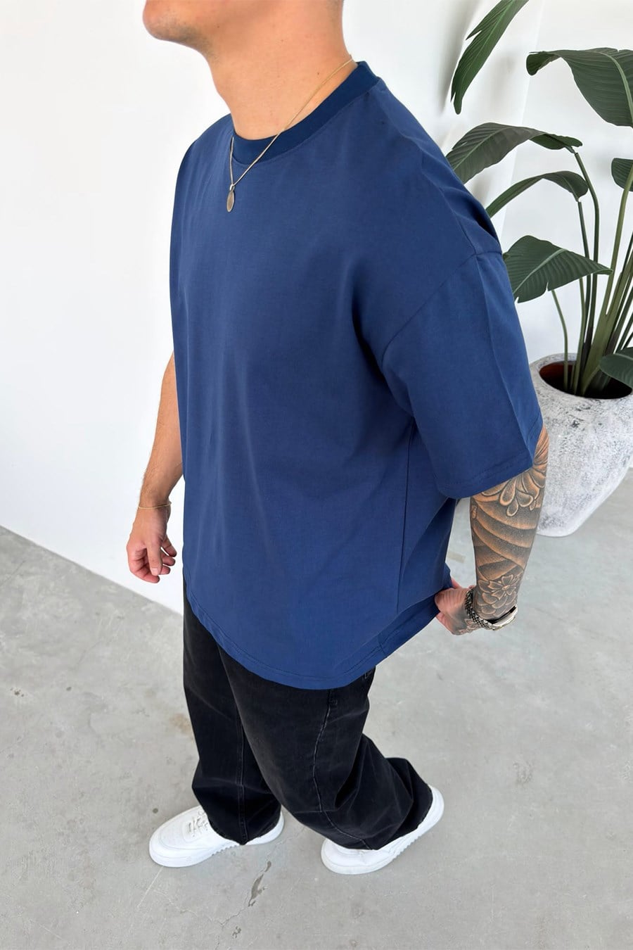 İndigo Basic Premium Oversize Tişört