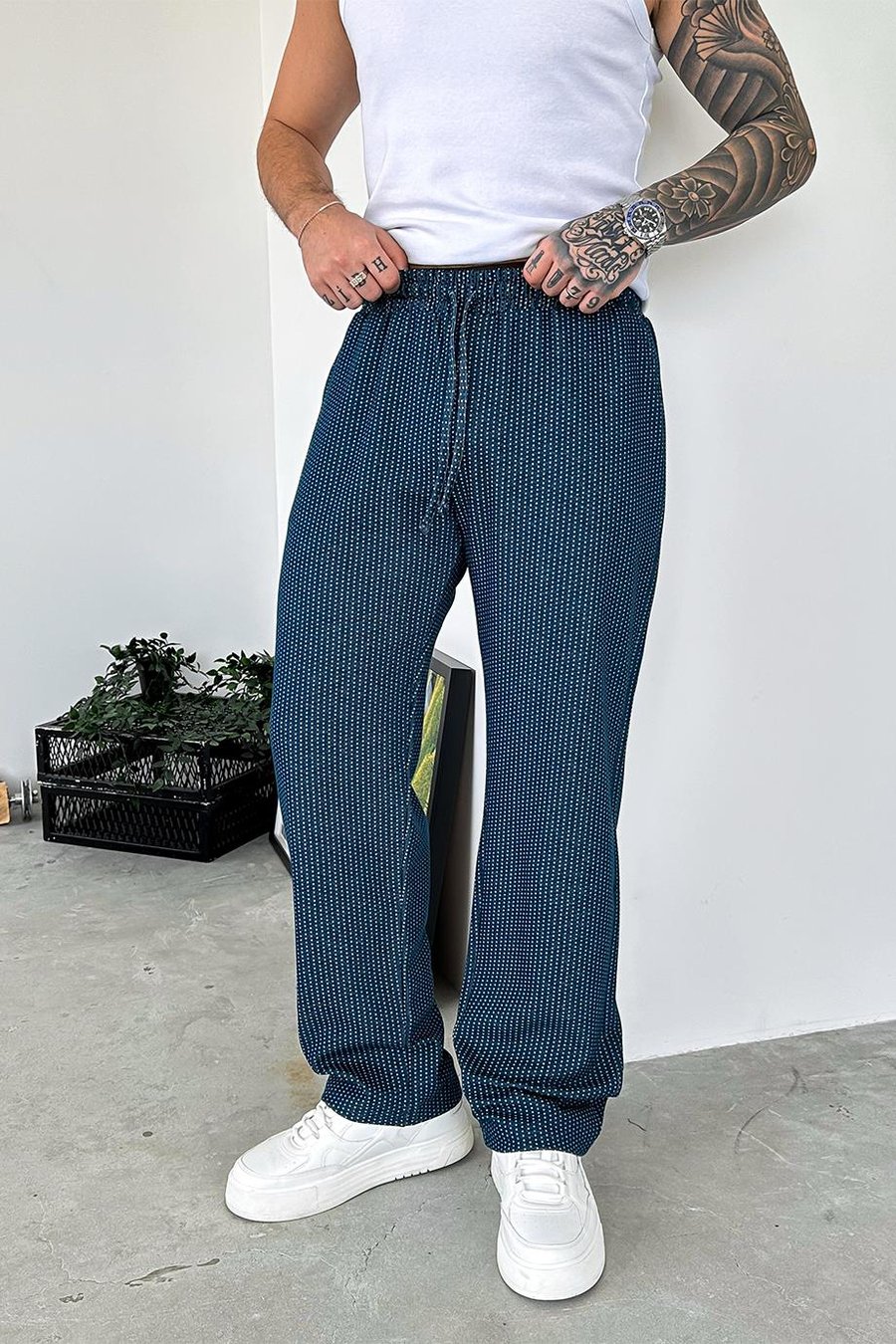 İndigo Chill Zone Baggy Pantolon