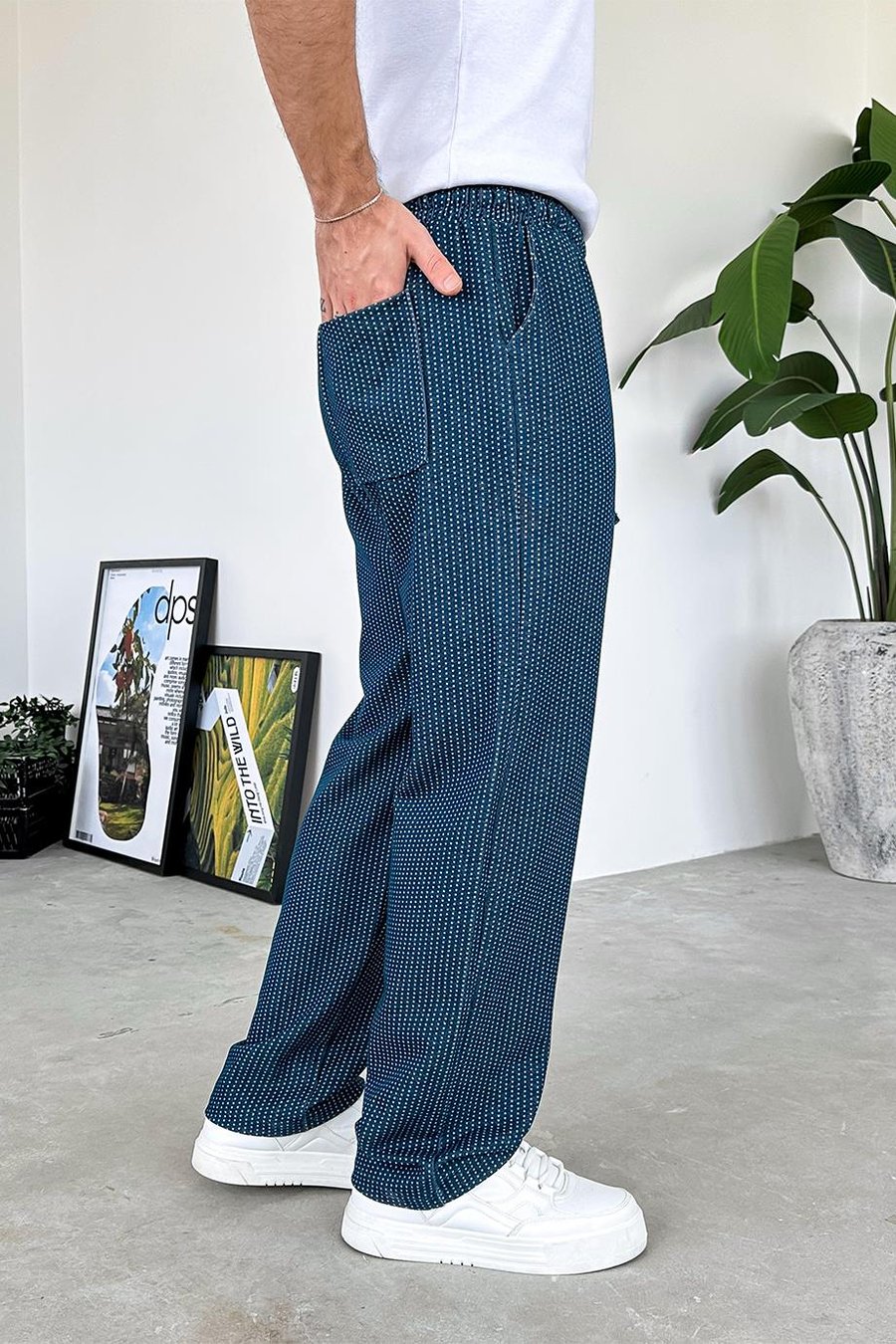 İndigo Chill Zone Baggy Pantolon