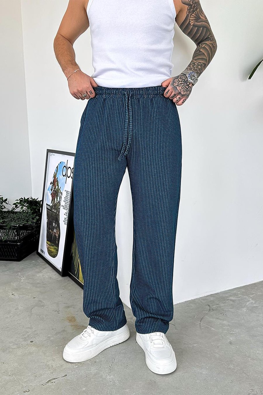 İndigo Chill Zone Baggy Pantolon