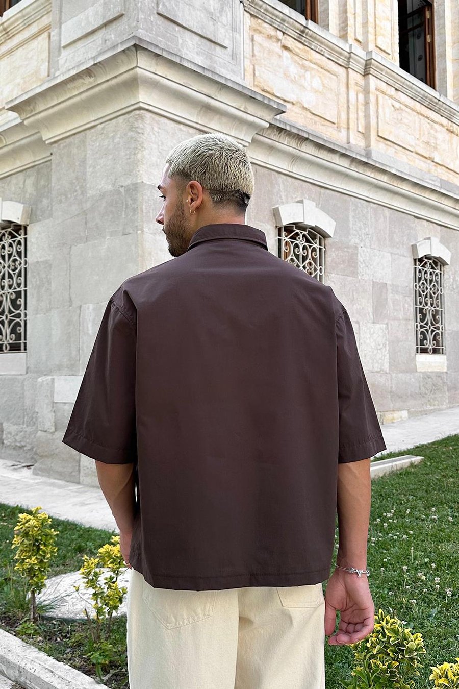 Kahverengi Basic Y2 PM Oversize Gömlek
