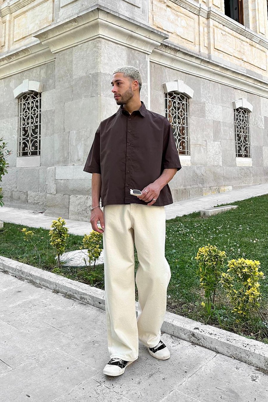 Kahverengi Basic Y2 PM Oversize Gömlek