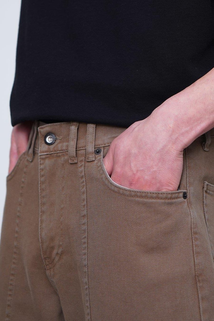 Kahverengi Tasarım Kargo Cepli 01A DL Baggy Pantolon