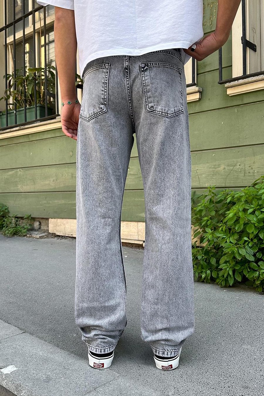 Kar Yıkama Soft Minimal Yırtık Detay 3Z DL Baggy Pantolon