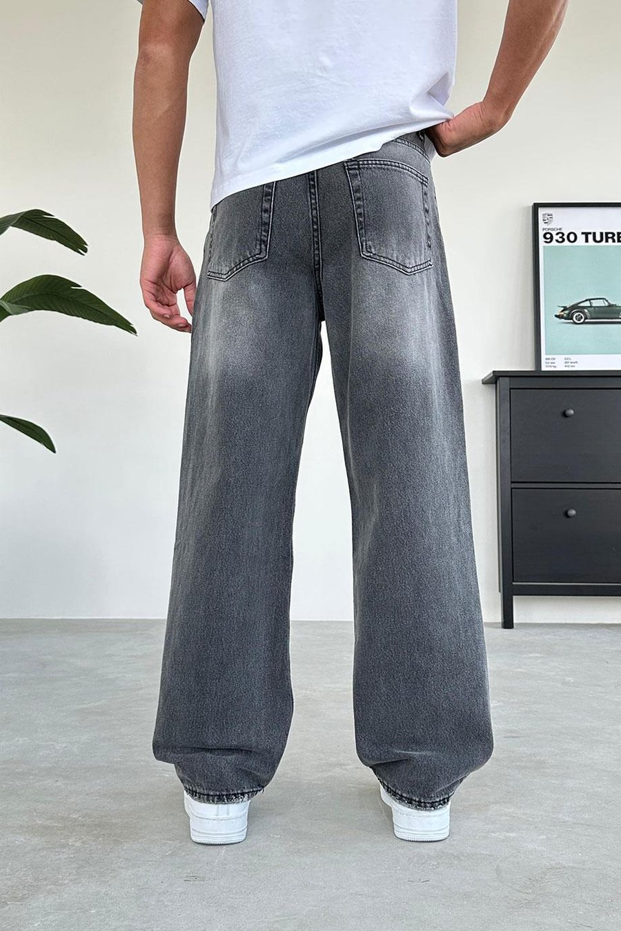 Koyu Gri Basic Regular Fit Pantolon