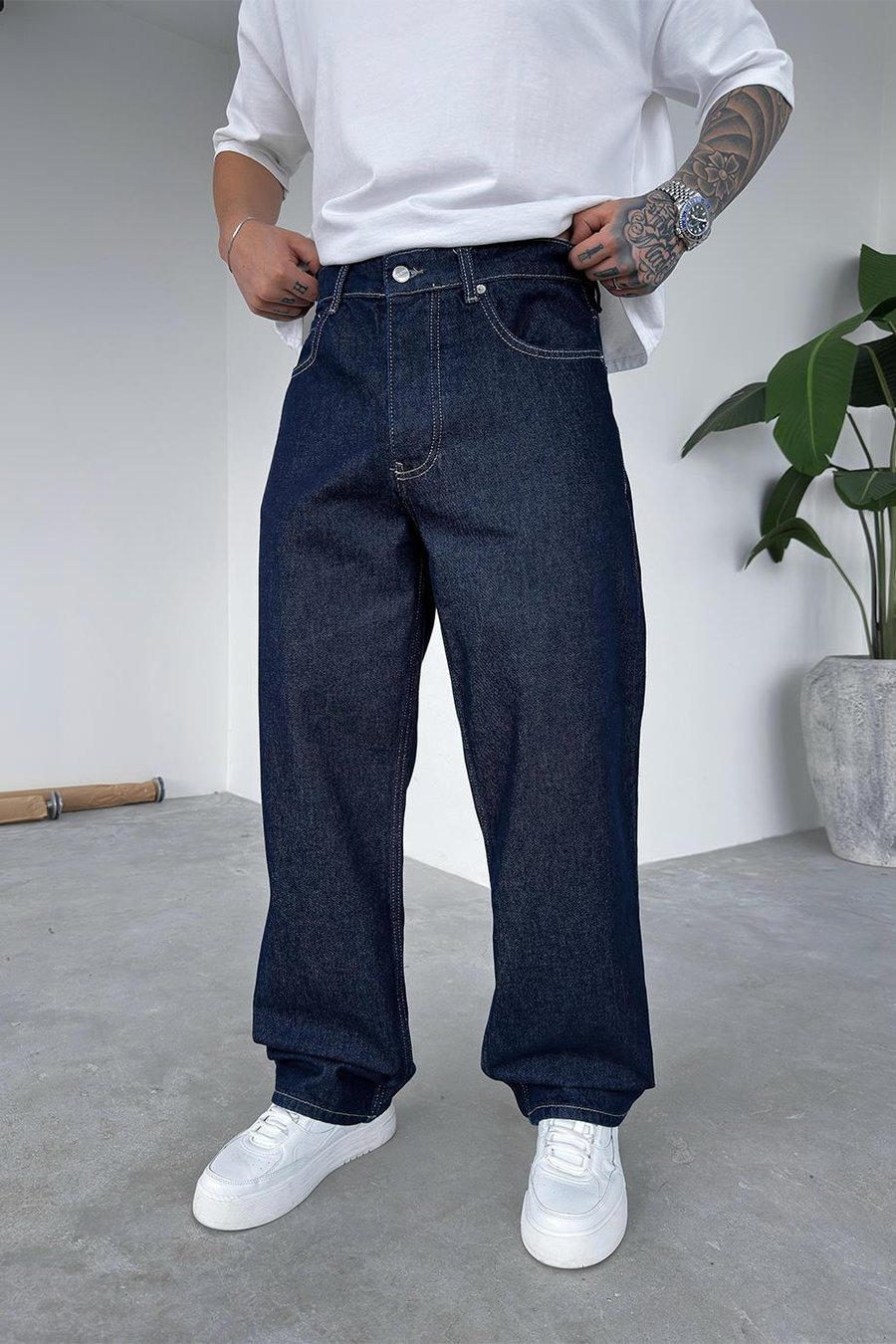 Koyu Mavi Basic Premium Regular Pantolon