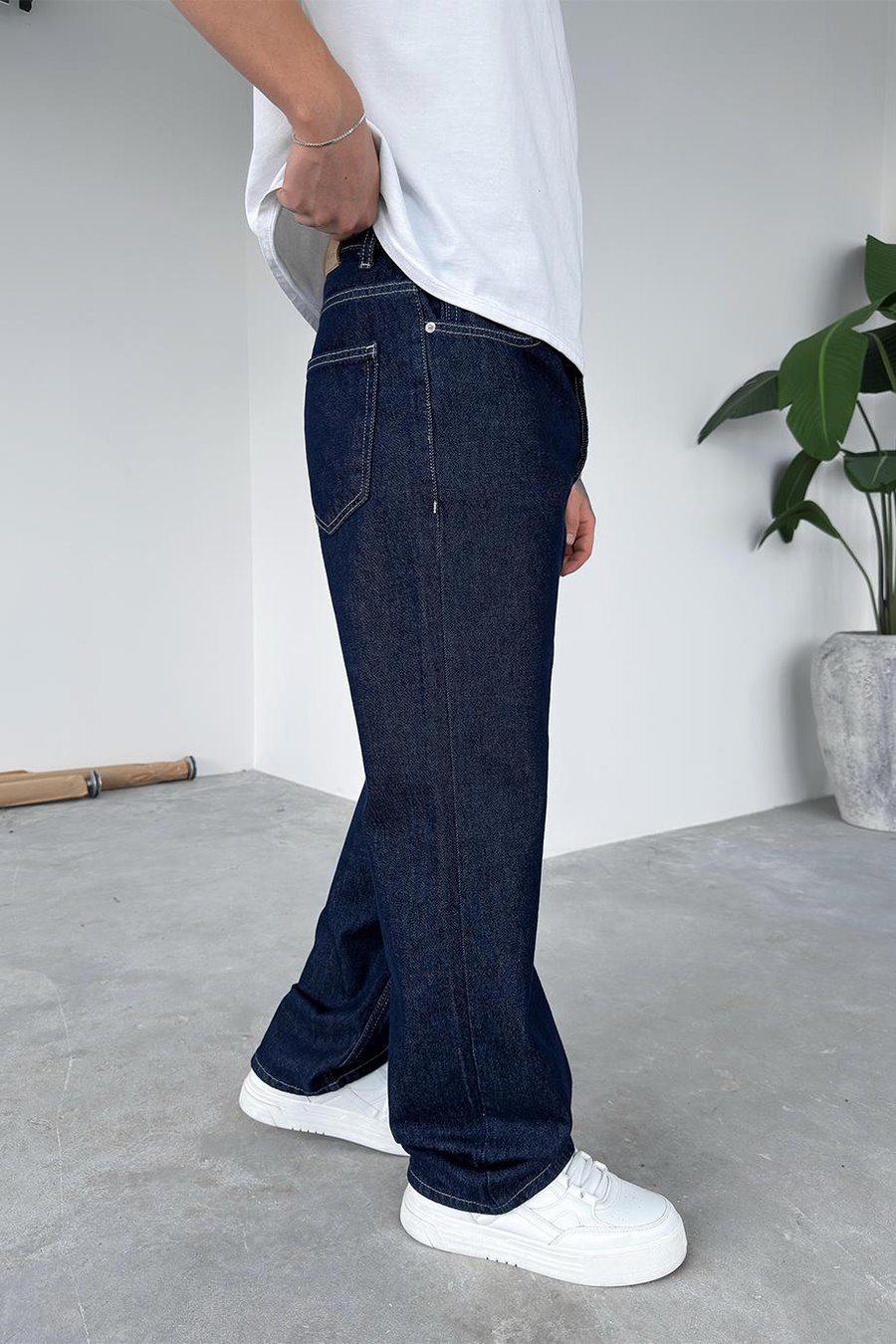 Koyu Mavi Basic Premium Regular Pantolon