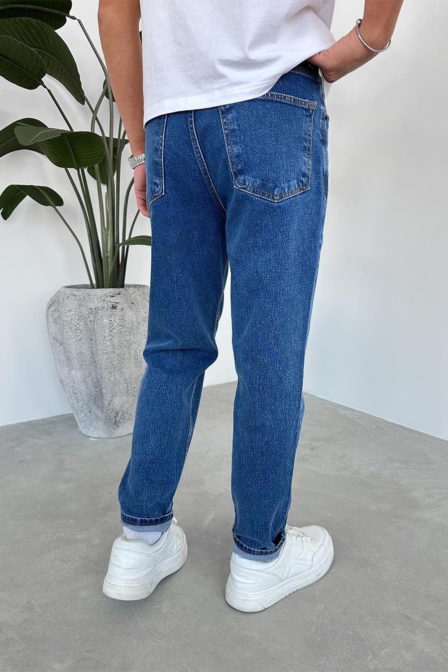 Koyu Mavi Basic Regular Pantolon
