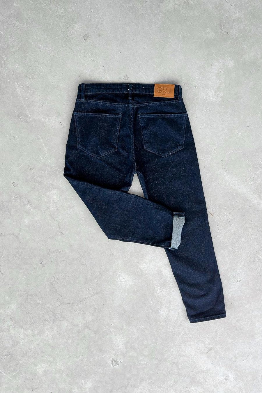 Koyu Mavi Dokulu Basic Regular Pantolon