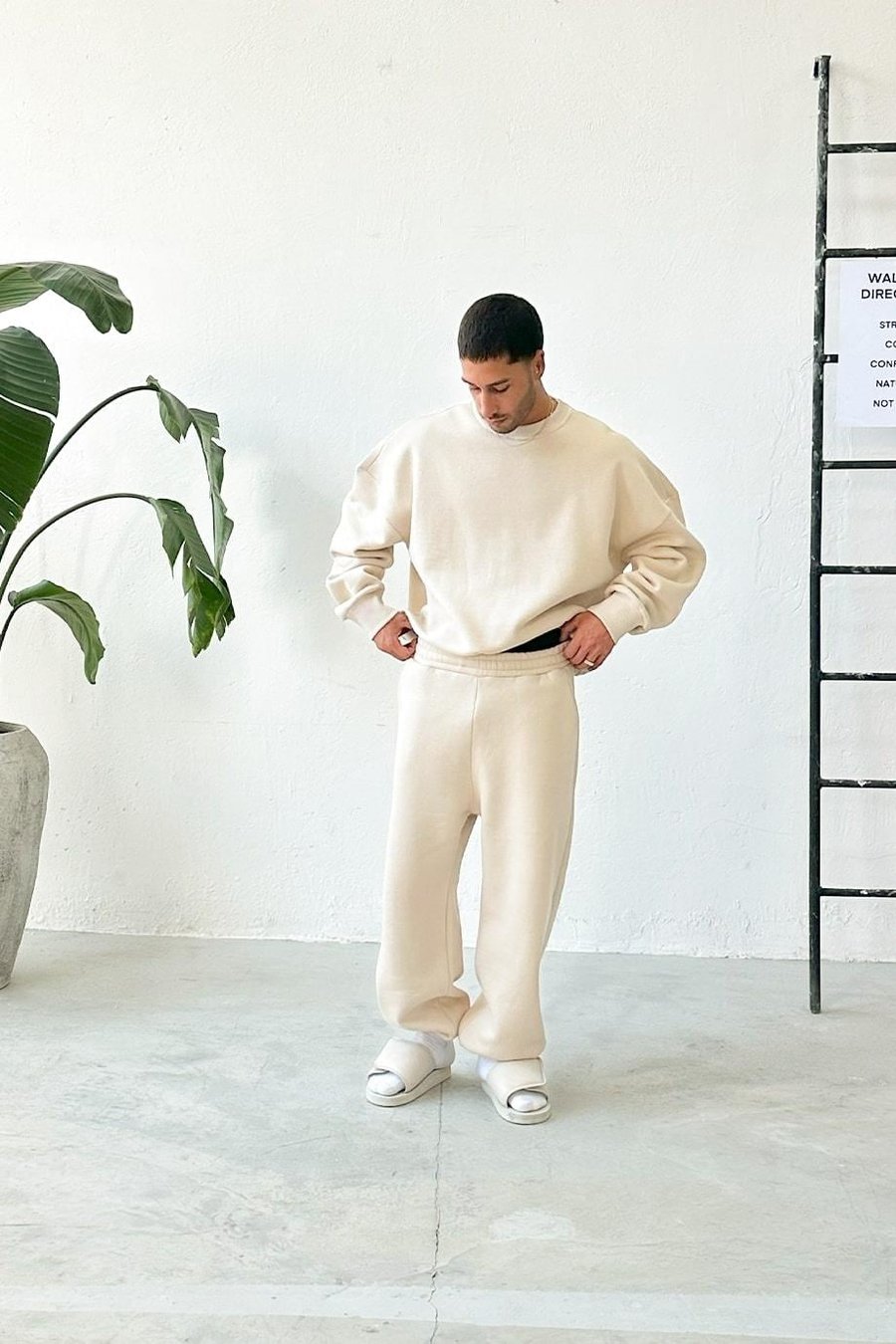 Krem Cozy Basic Oversize Sweat