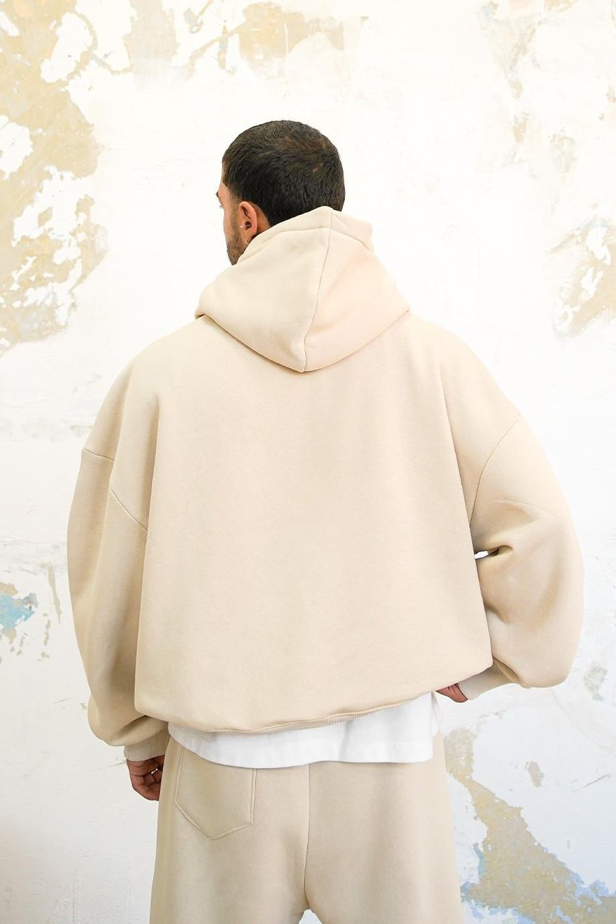 Krem Cozy Basic Oversize Sweatshirt