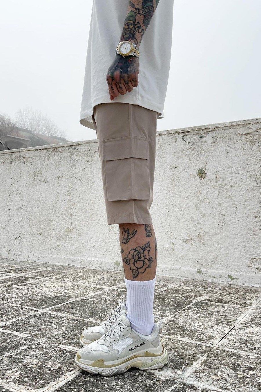 Krem Krem Cepli Basic Şort