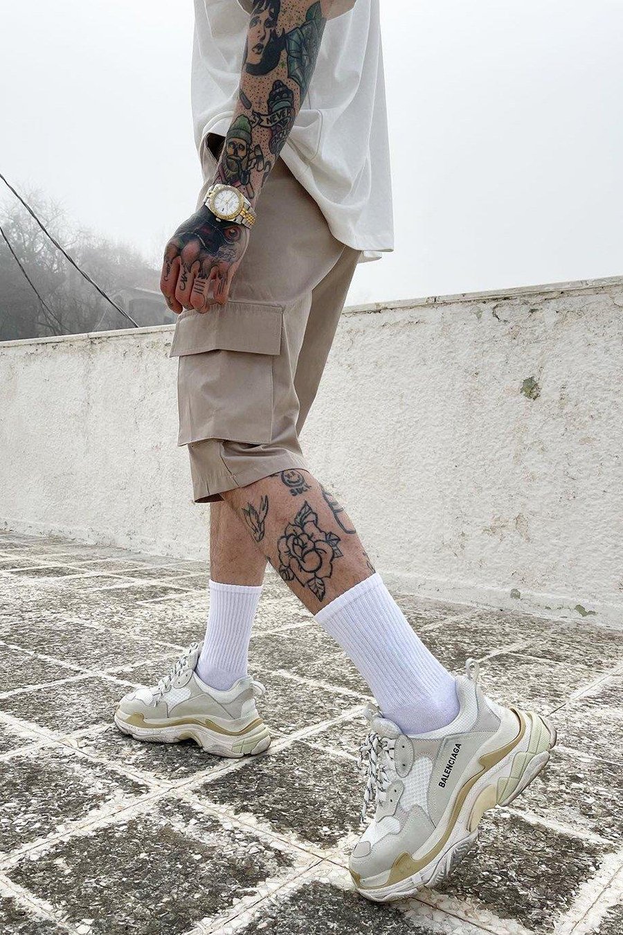 Krem Krem Cepli Basic Şort