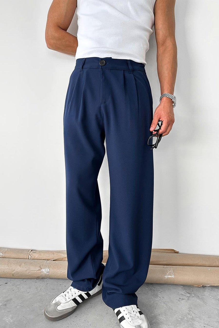 Lacivert Basic Premium Kumaş Pantolon