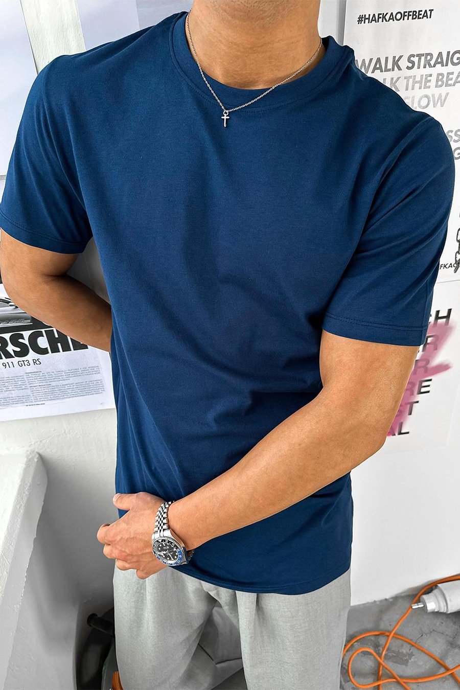 Lacivert Basic Premium Regular Fit Tişört