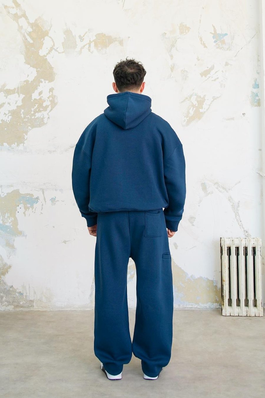 Lacivert Cozy Basic Oversize Sweatshirt