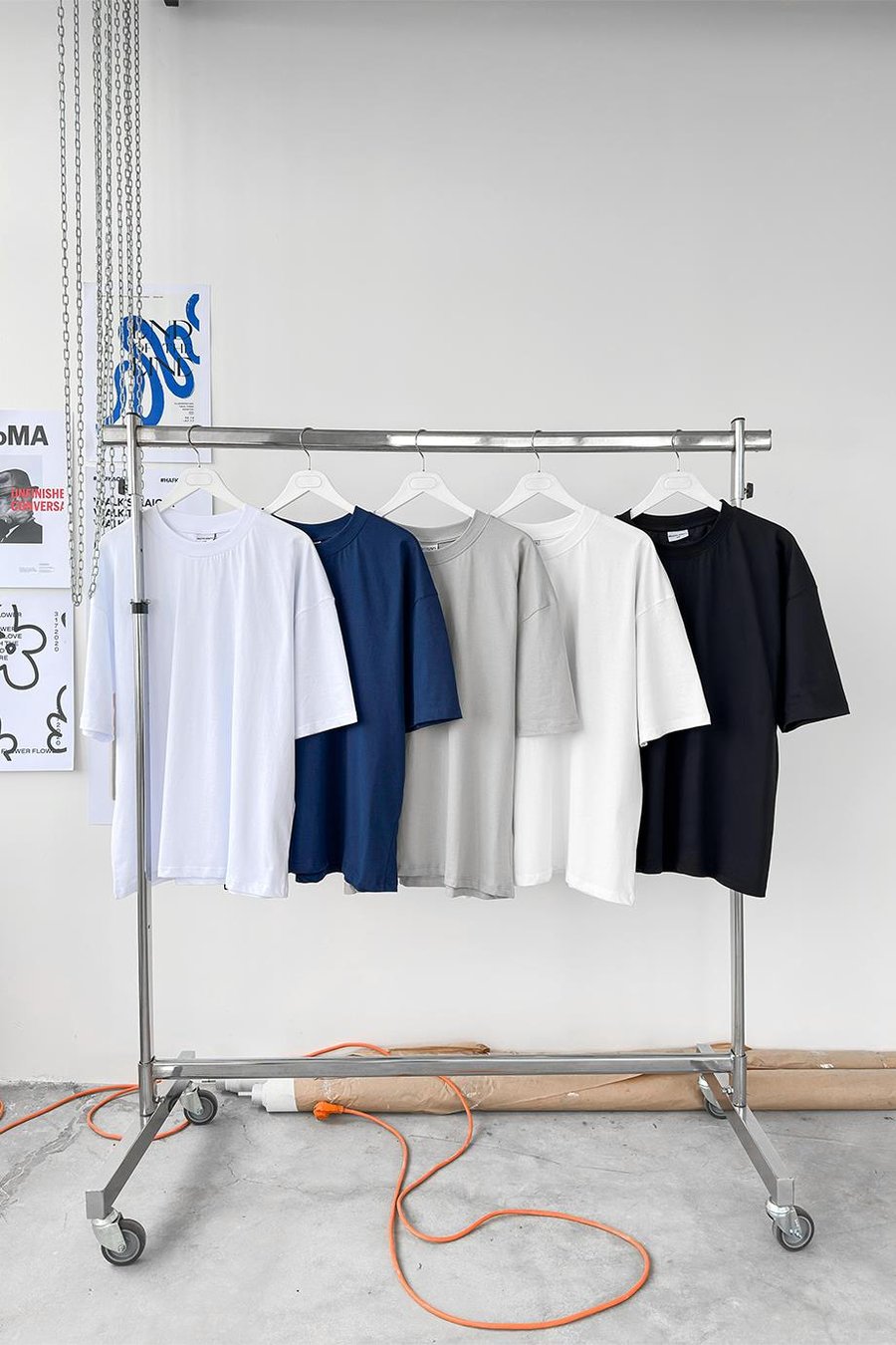 Lacivert Cozy Basic Oversize Tişört