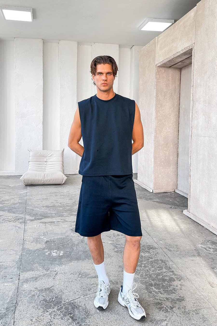 Lacivert Cozy Premium Basic Şort