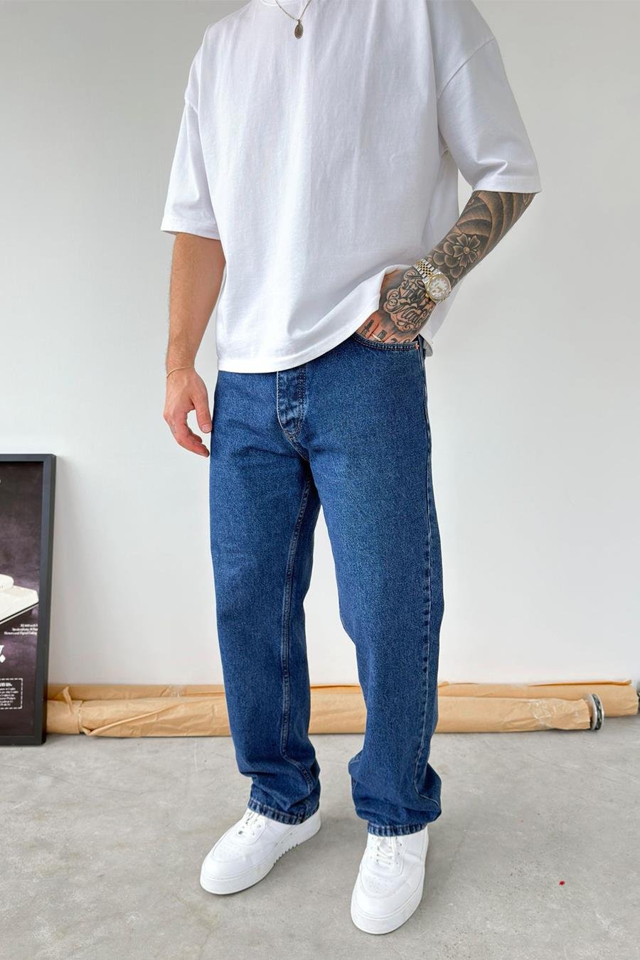 Mavi Basic Baggy Pantolon