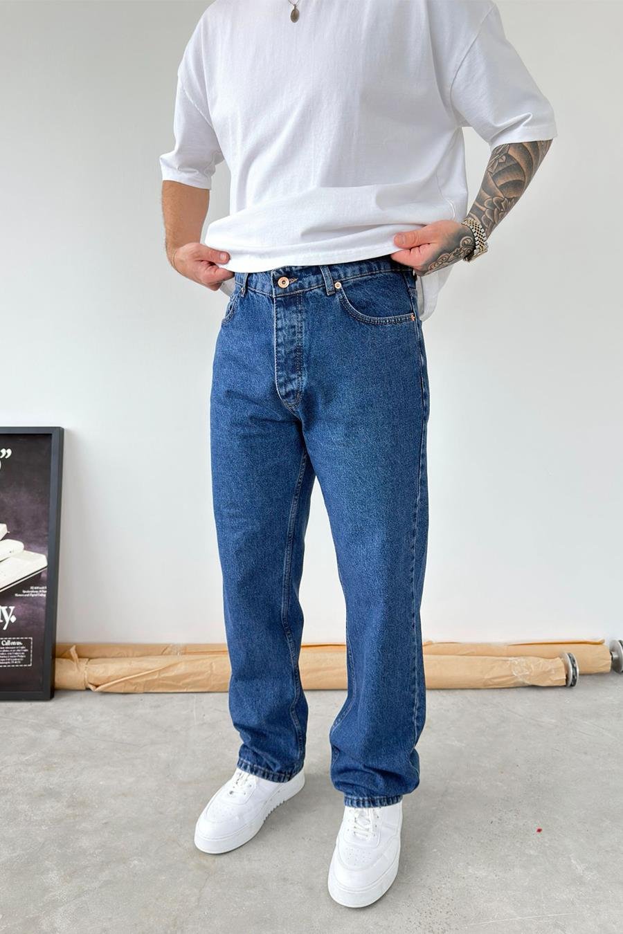 Mavi Basic Baggy Pantolon