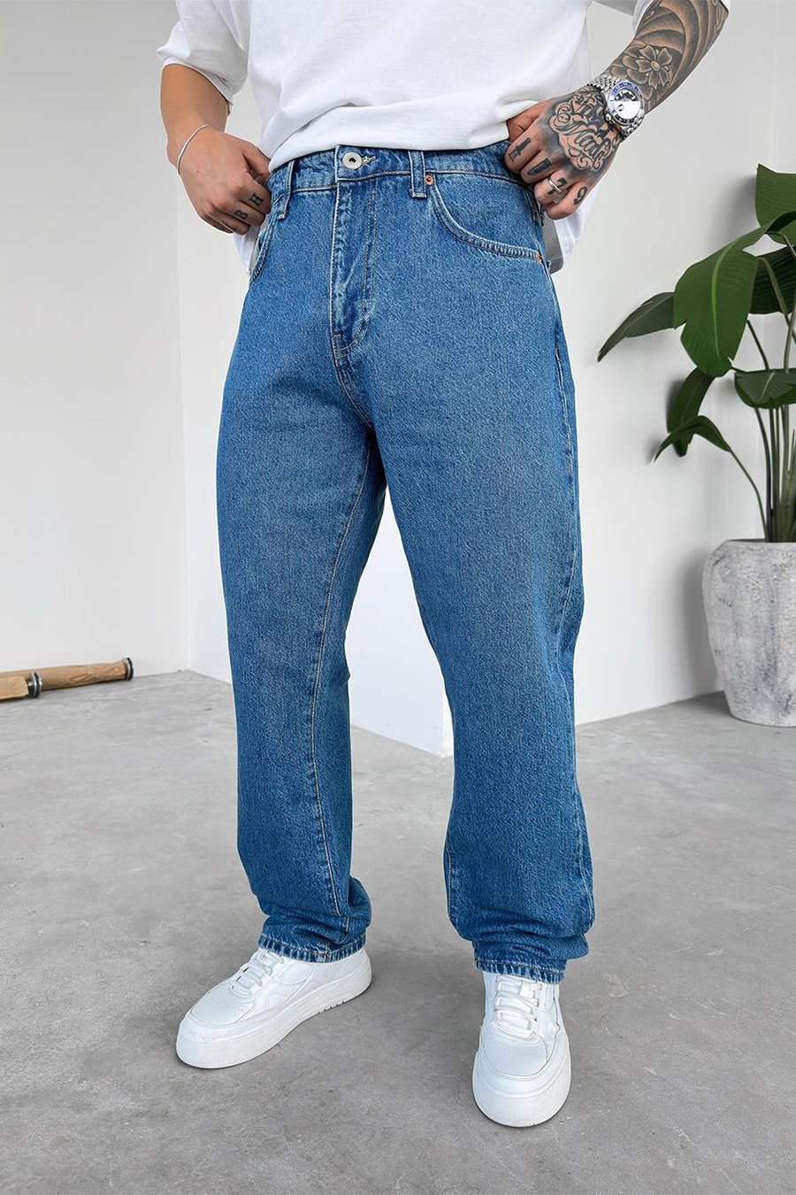 Mavi Basic Baggy Pantolon