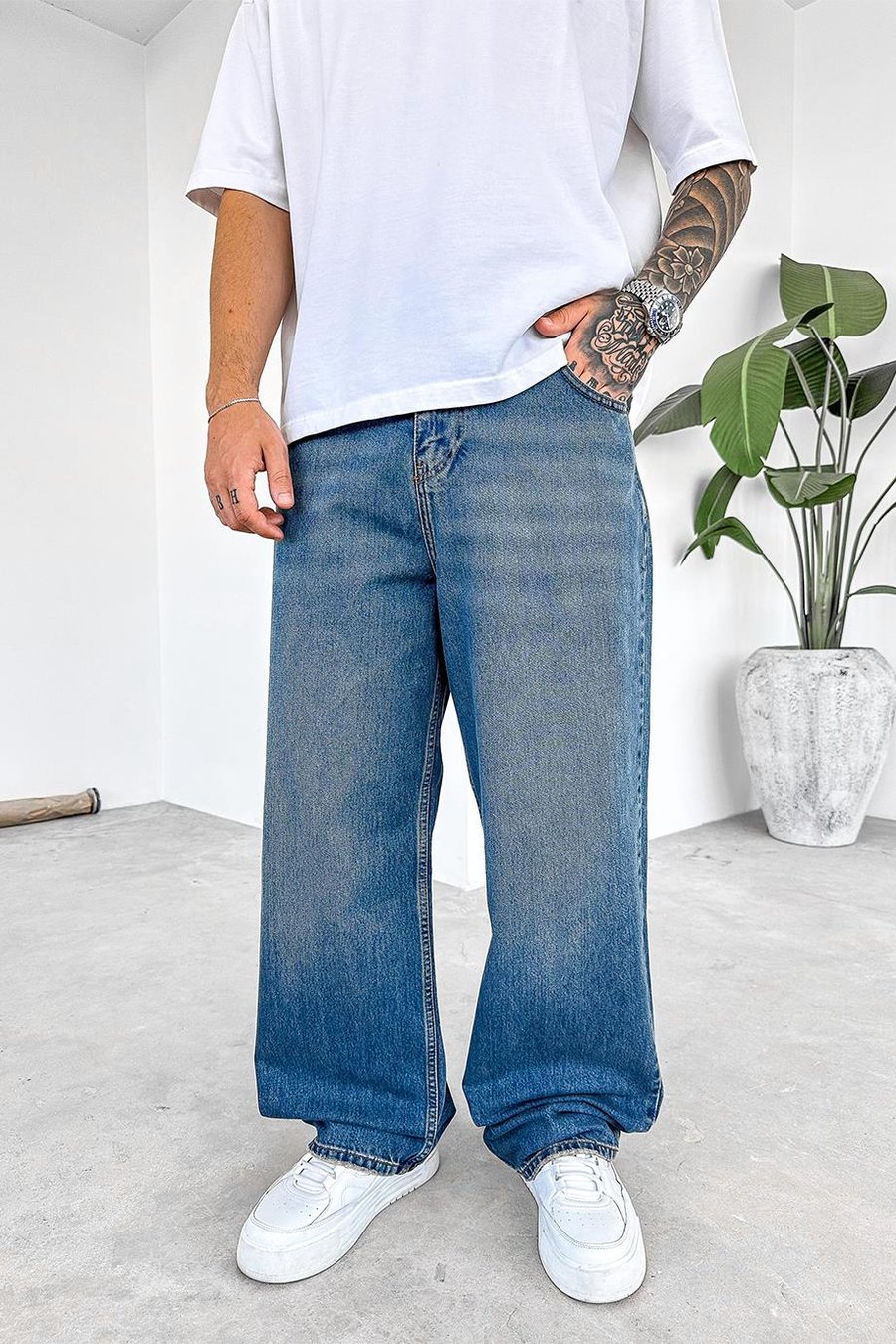 Mavi Basic Old School Baggy Pantolon
