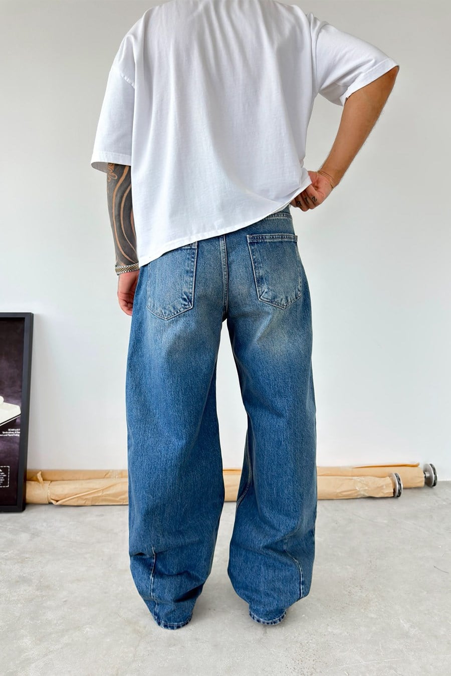 Mavi Premium Süper Baggy Pantolon
