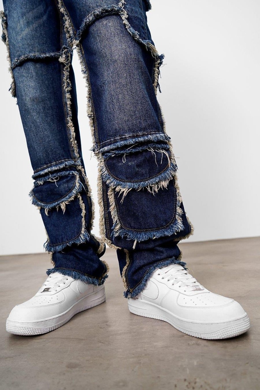Mavi Püskül Cep Detay Mavi GD Baggy Pantolon