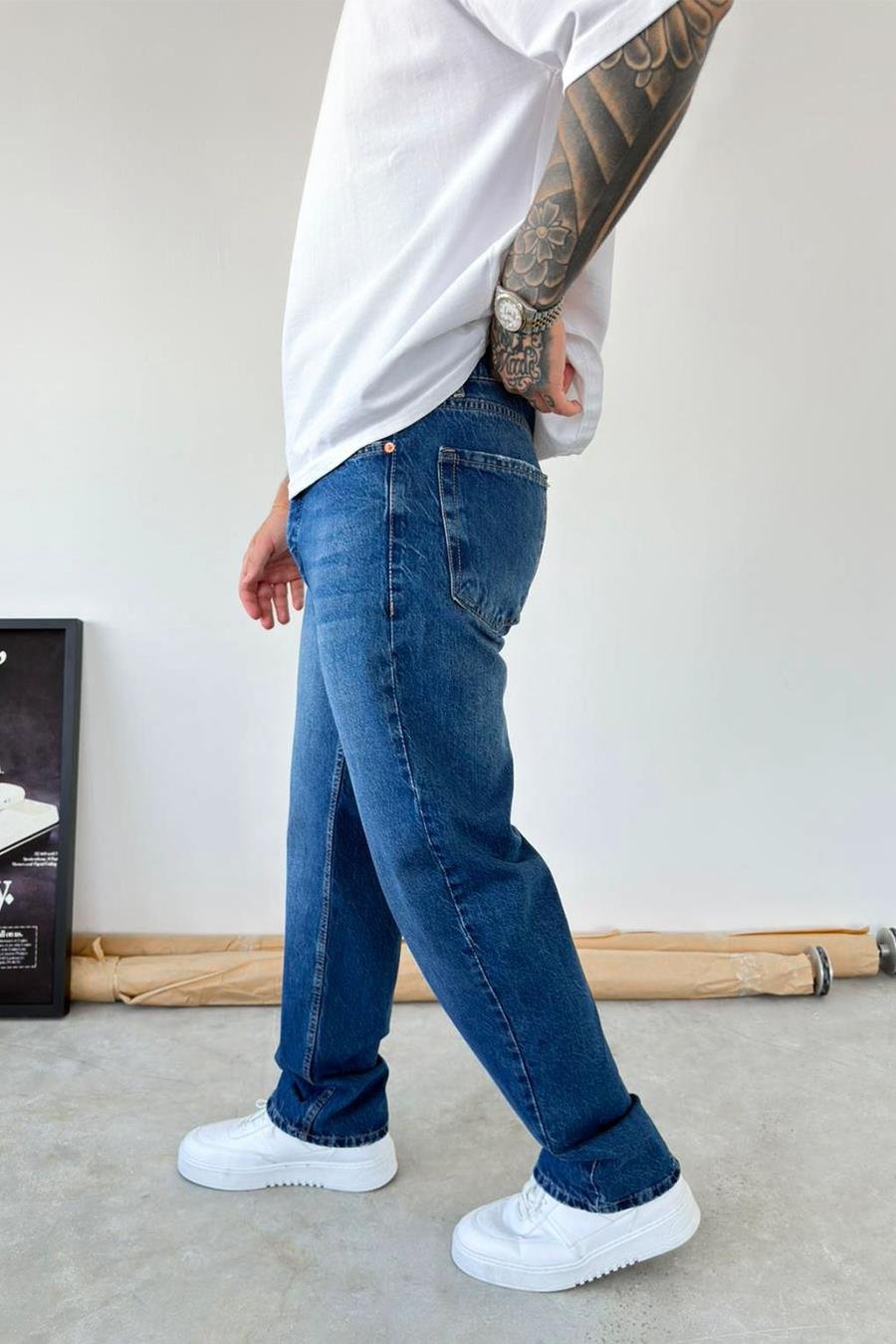 Mavi Soft Degrade Baggy Pantolon