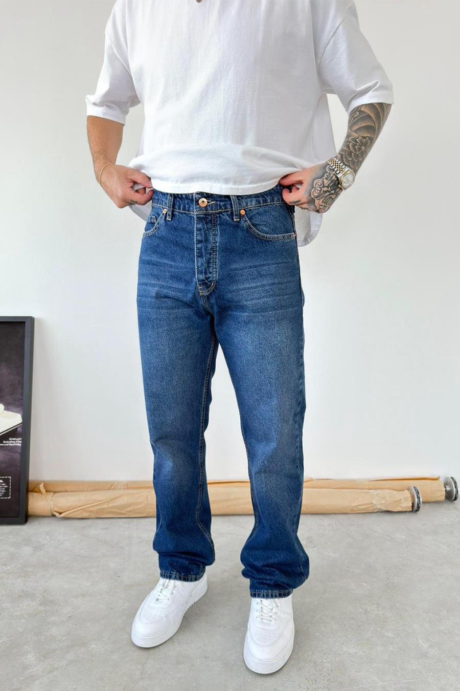 Mavi Soft Degrade Baggy Pantolon