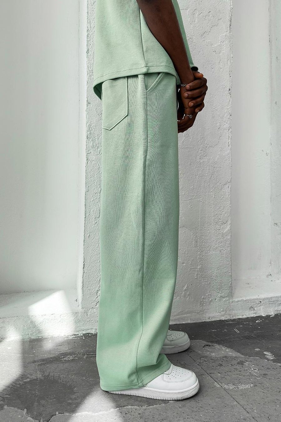 Mint Yeşili Cozy Premium Basic Baggy Eşofman