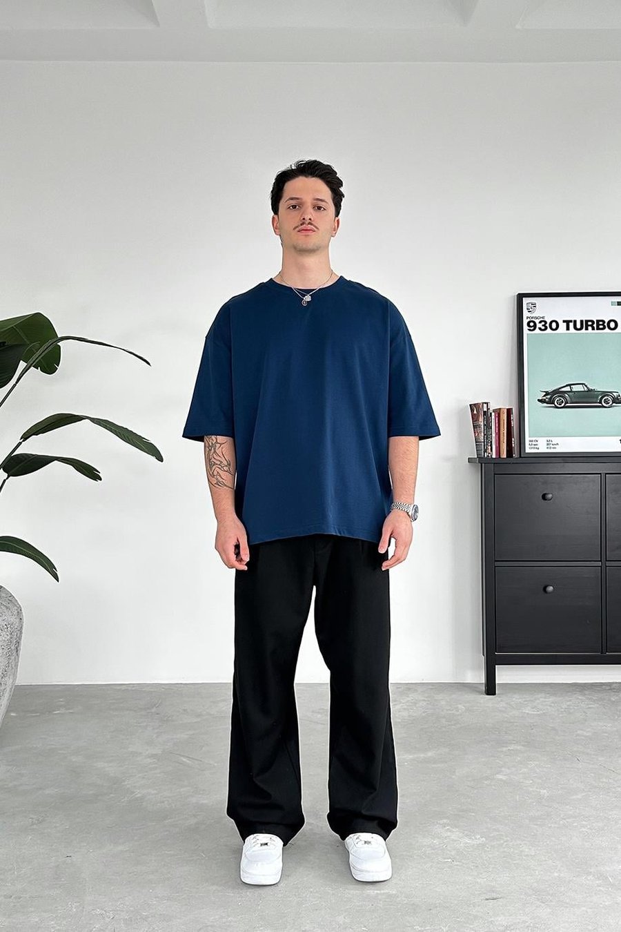 Petrol Cozy Basic Oversize Tişört