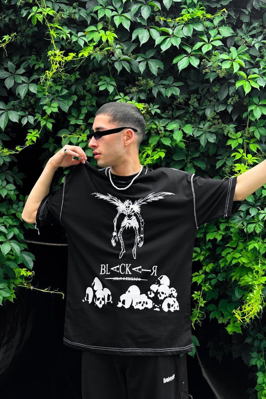 Siyah Alien Oversize Tişört
