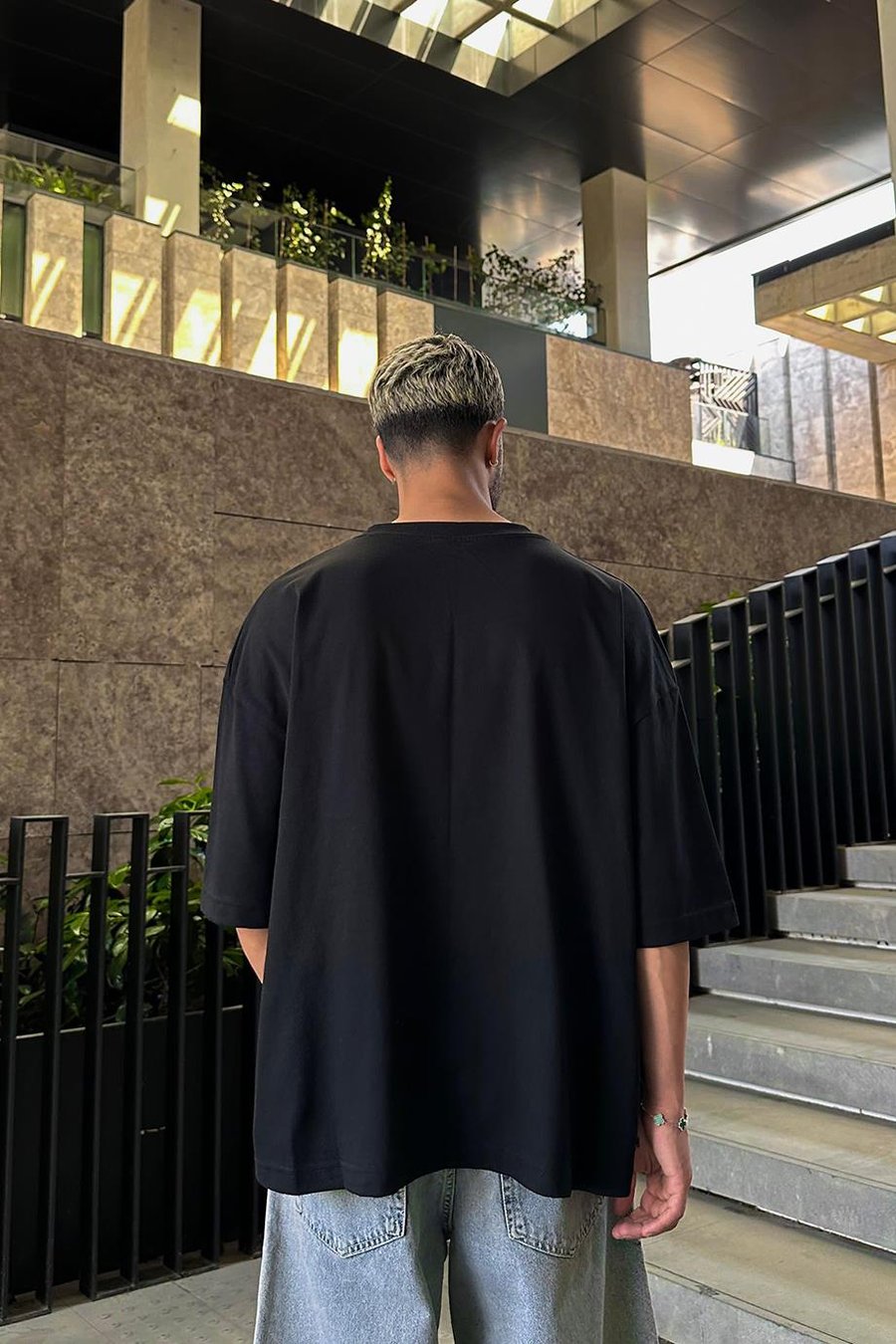 Siyah Basic OUTPLENTY PREMİUM Oversize Tişört