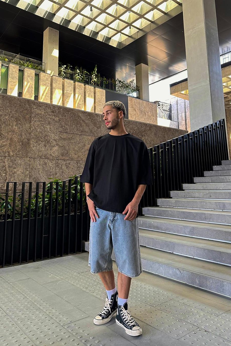Siyah Basic OUTPLENTY PREMİUM Oversize Tişört