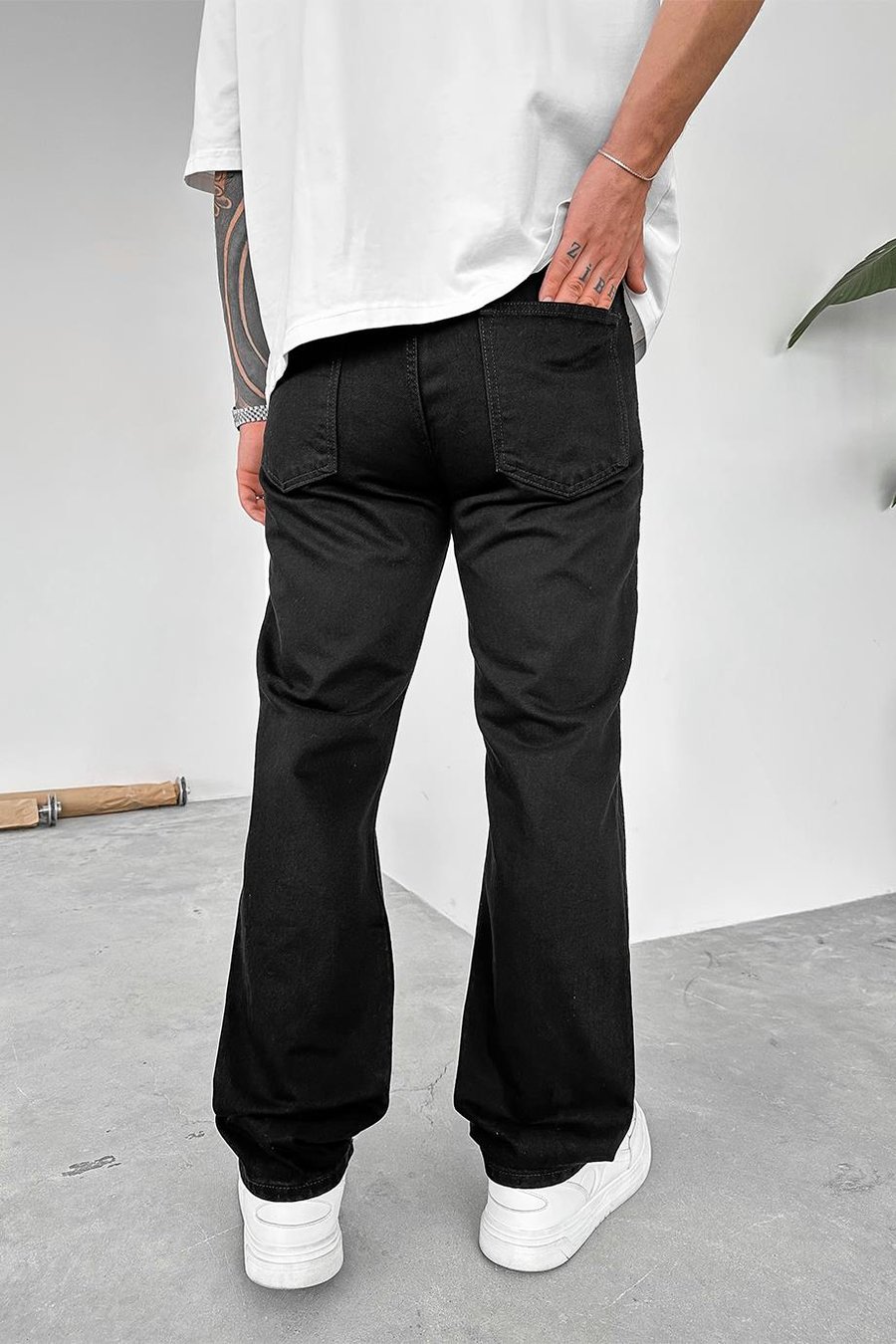 Siyah Basic Premium Baggy Pantolon