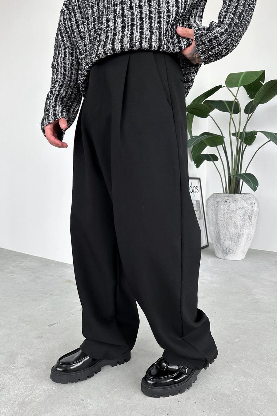 Siyah Basic Premium Kumaş Pantolon